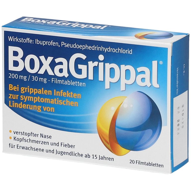 BoxaGrippal 200 Mg 30 Mg Filmtabletten 20 St Shop Apotheke