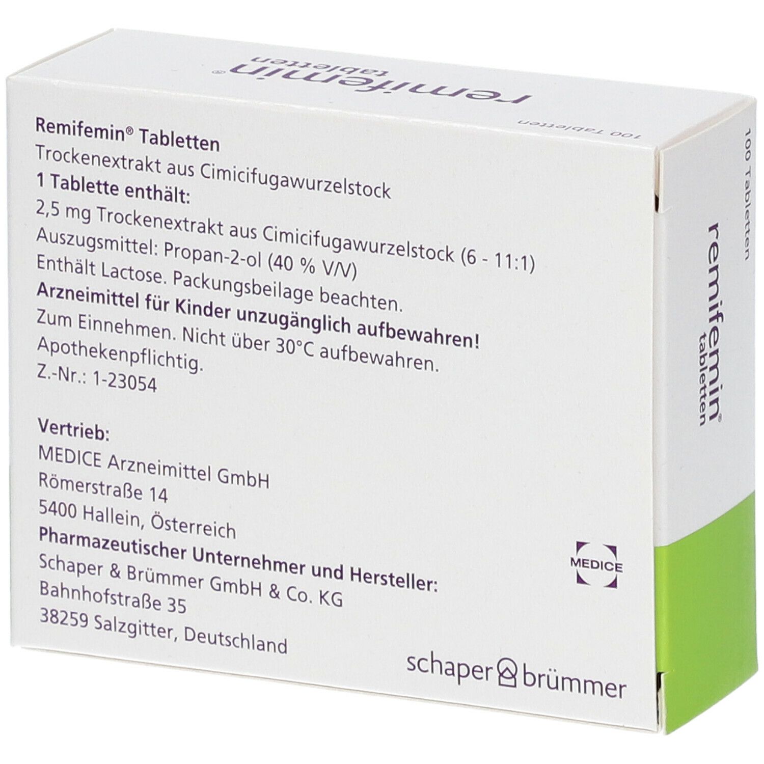 Remifemin Tabletten 100 St Shop Apotheke