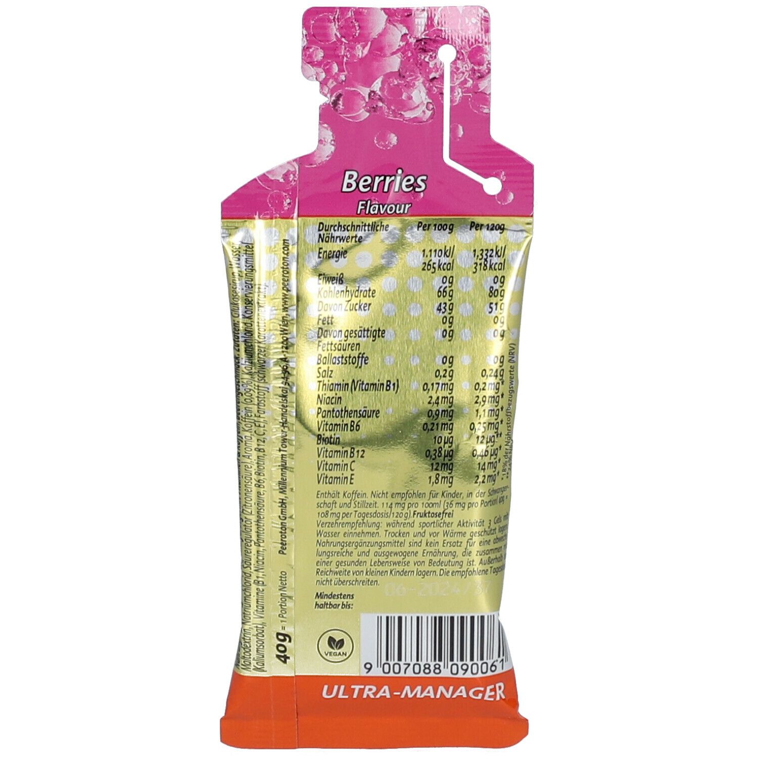 Peeroton Energizer Ultra Gel Beeren Geschmack G Shop Apotheke