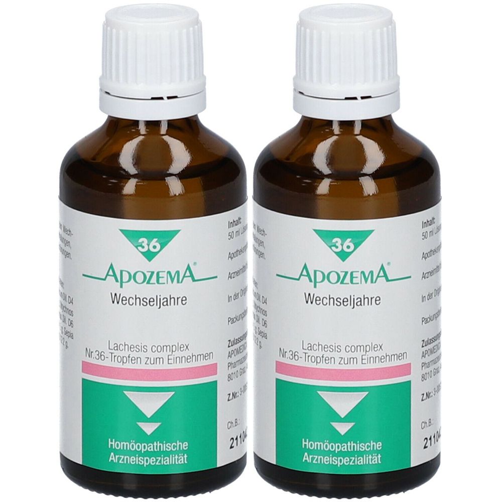 APOZEMA Wechseljahre Tropfen Nr 36 2x50 Ml Shop Apotheke