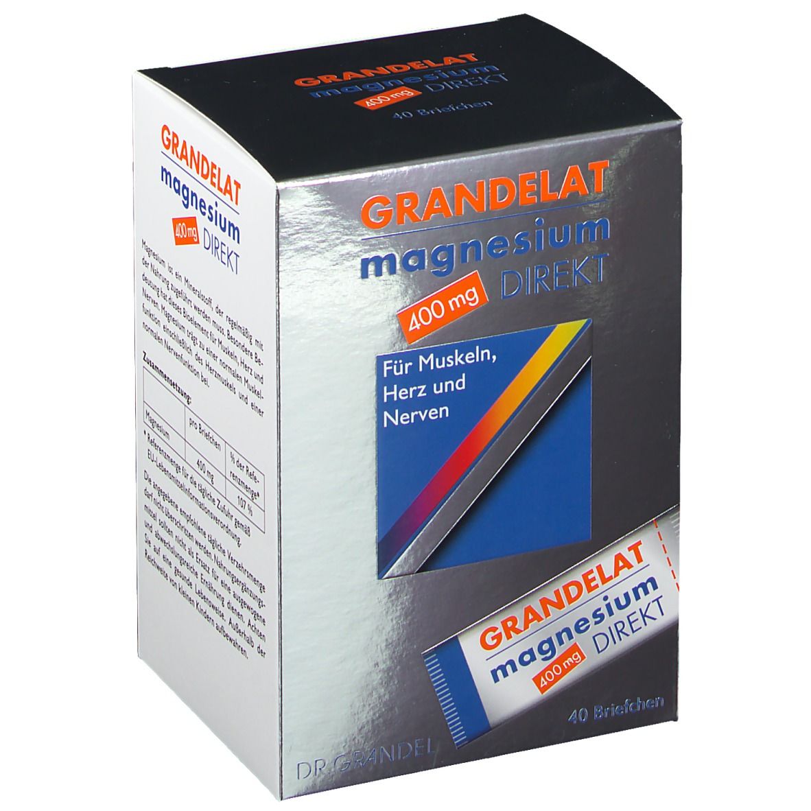 GRANDELAT Magnesium DIREKT 400 Mg Sachets 40 St Shop Apotheke