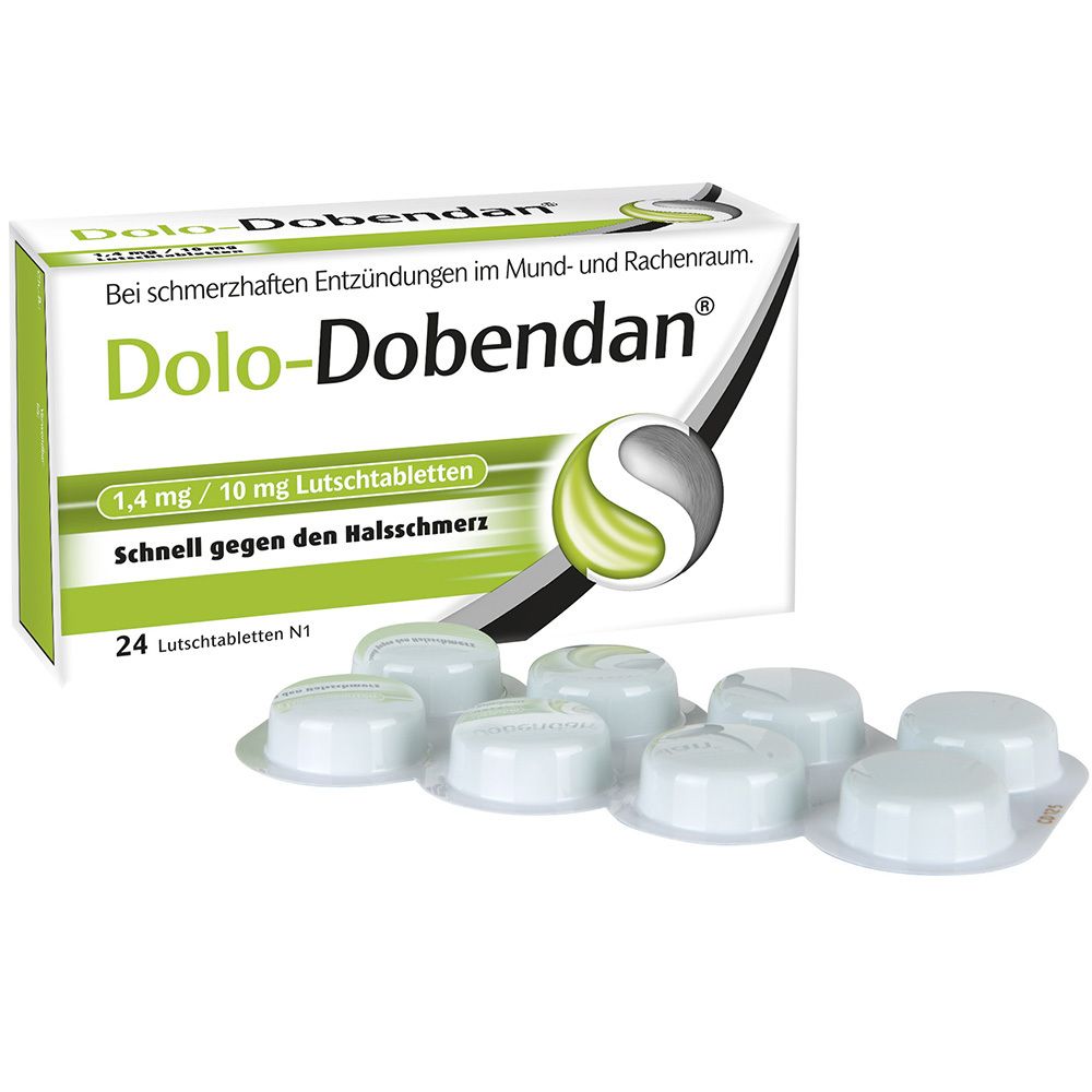 DOLO DOBENDAN 1 4 Mg 10 Mg Lutschtabletten Bei Halsschmerzen 24 St