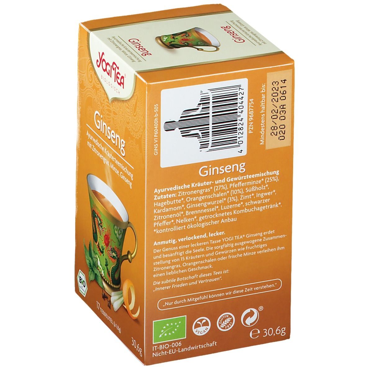 Yogi Tea Ginseng X G Shop Apotheke