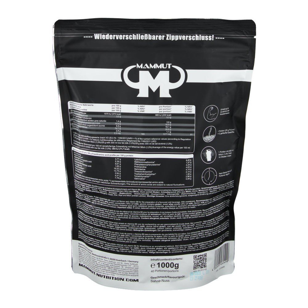 Mammut Formel 90 Protein Sahne Nuss 1000 G Shop Apotheke