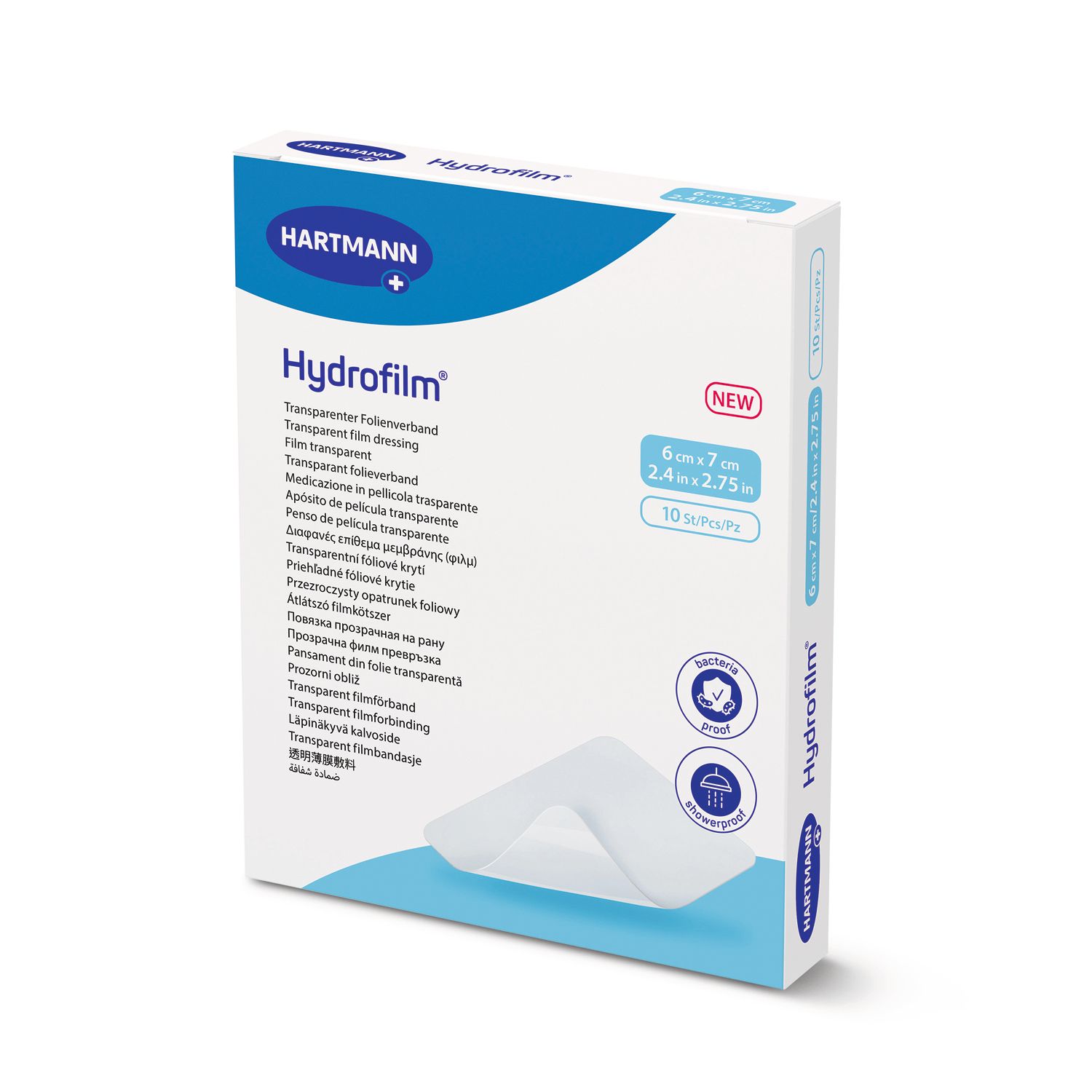 HYDROFILM Transparenter Folienverband 6x7 Cm 10 St Shop Apotheke