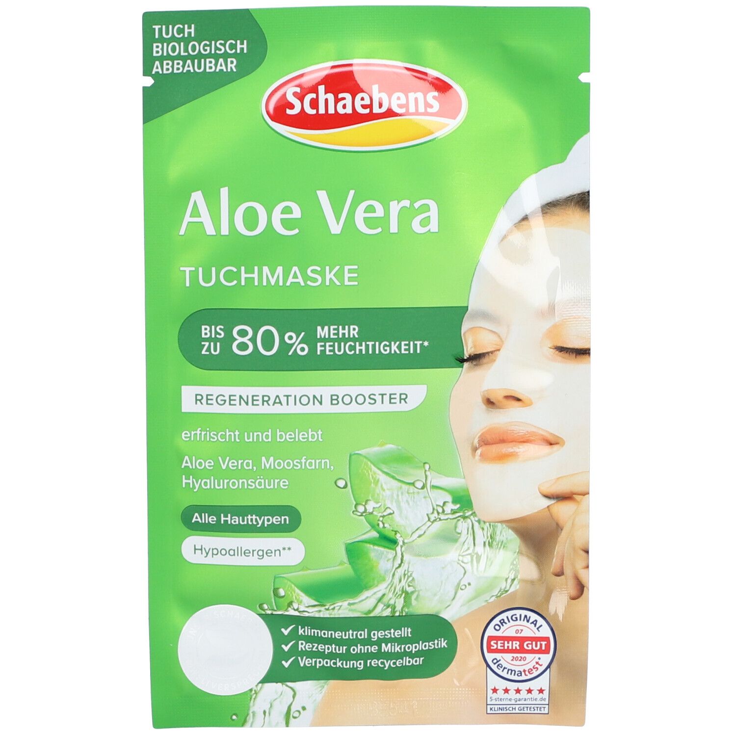 Schaebens Aloe Vera Tuchmaske St Shop Apotheke