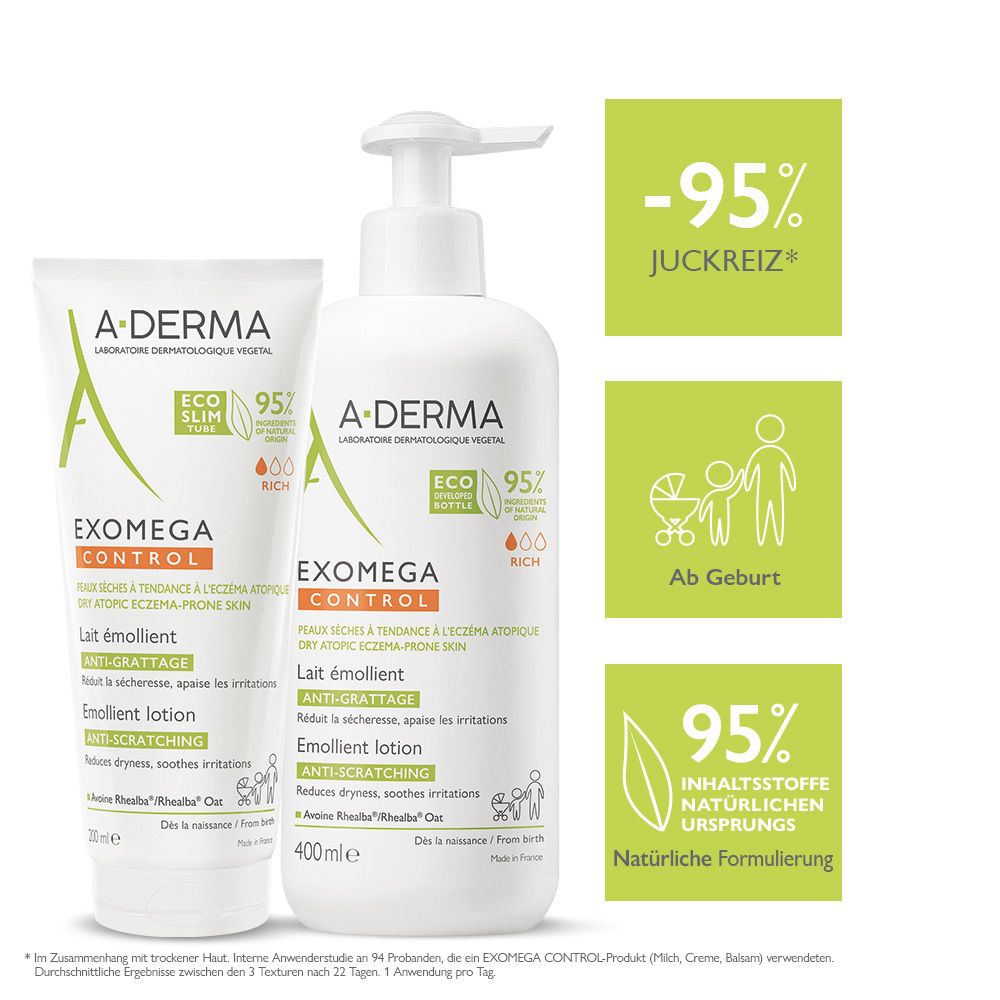 A Derma Exomega Control R Ckfettende Milch Ml Shop Apotheke