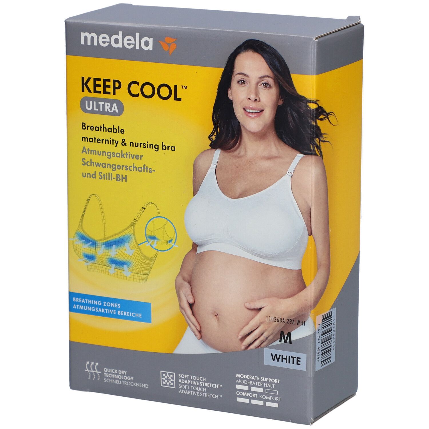 medela Keep Cool Ultra Komfort Schwangerschafts und Still BH weiß Gr