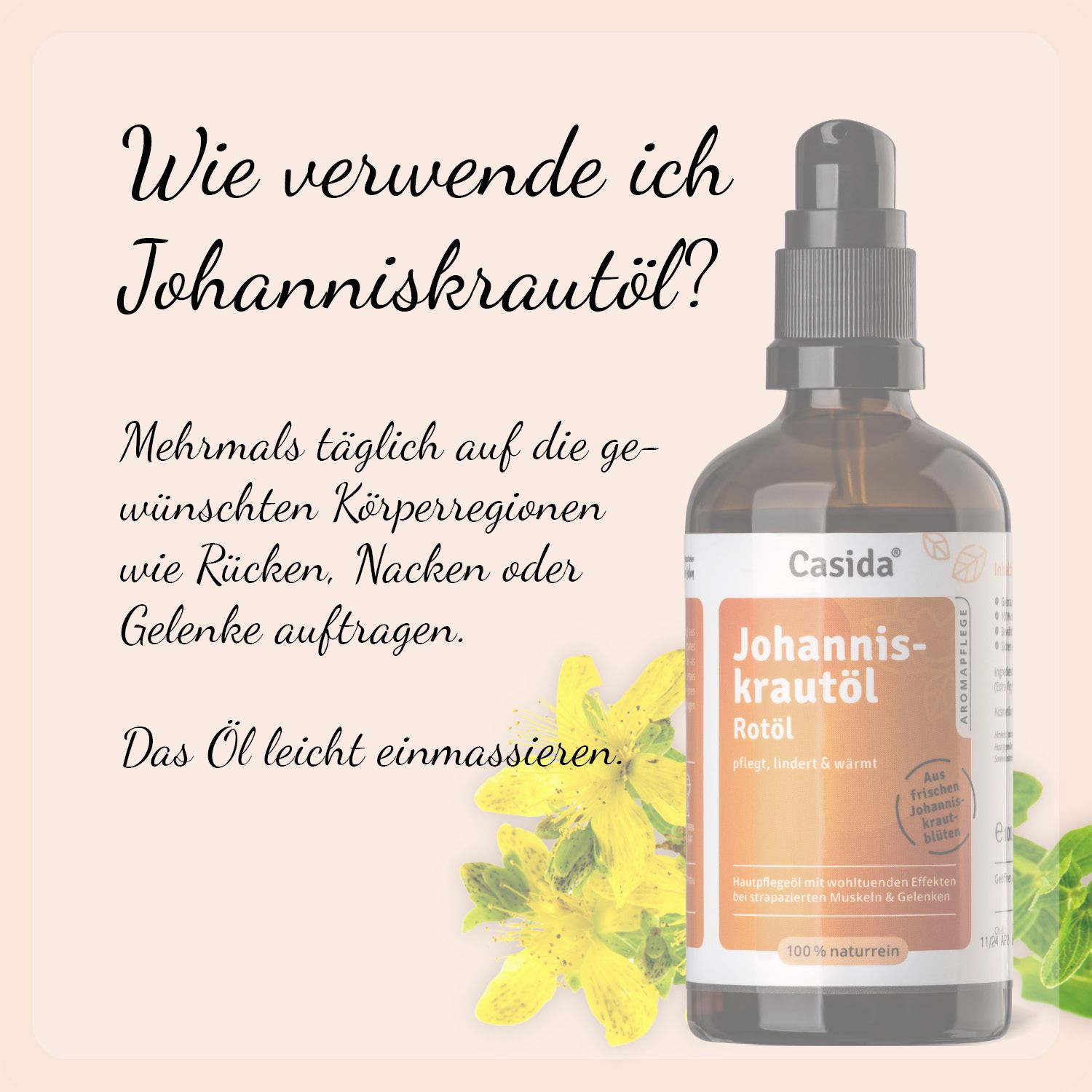 Casida Johanniskraut Rotöl 100 ml Shop Apotheke