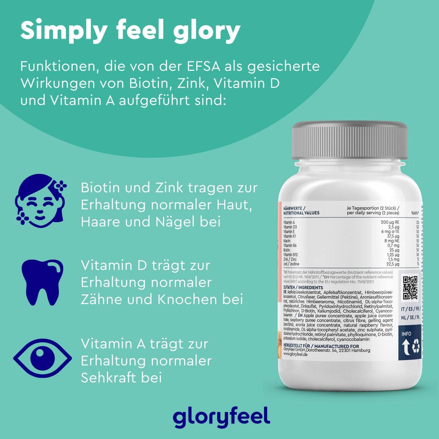 Gloryfeel Multivitamin Zink Jod Fruit Bites St Shop Apotheke