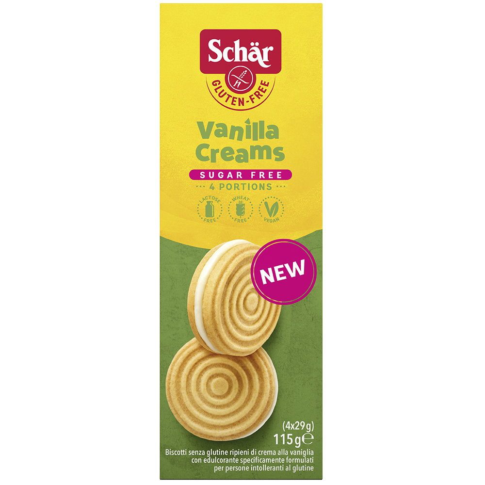 Schär Vanilla Creams Zuckerfrei glutenfrei 115 g Shop Apotheke