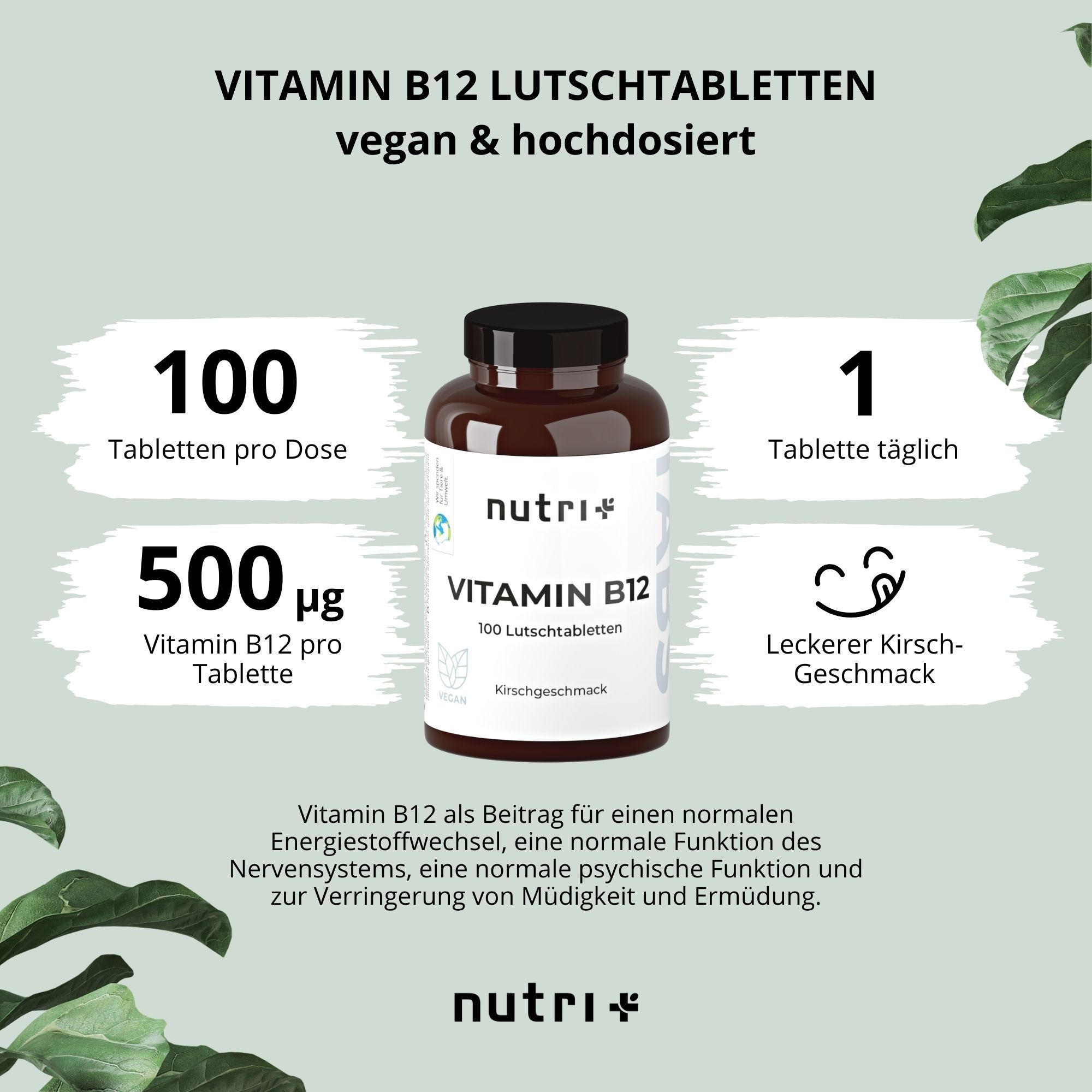 Nutri Vitamin B12 Lutschtabletten Vegan 200 Tabletten 200 St Shop