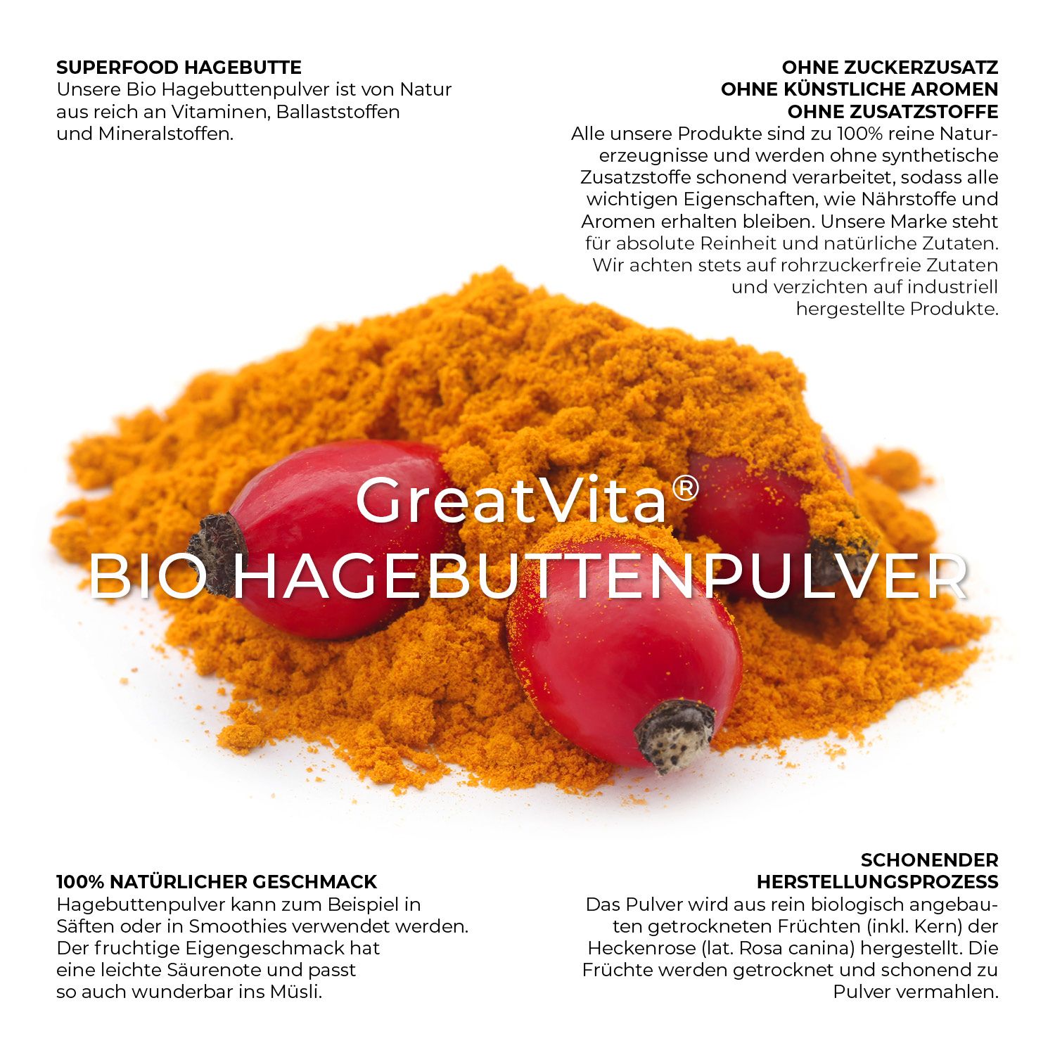 GreatVita Bio Hagebuttenpulver 400 G Shop Apotheke