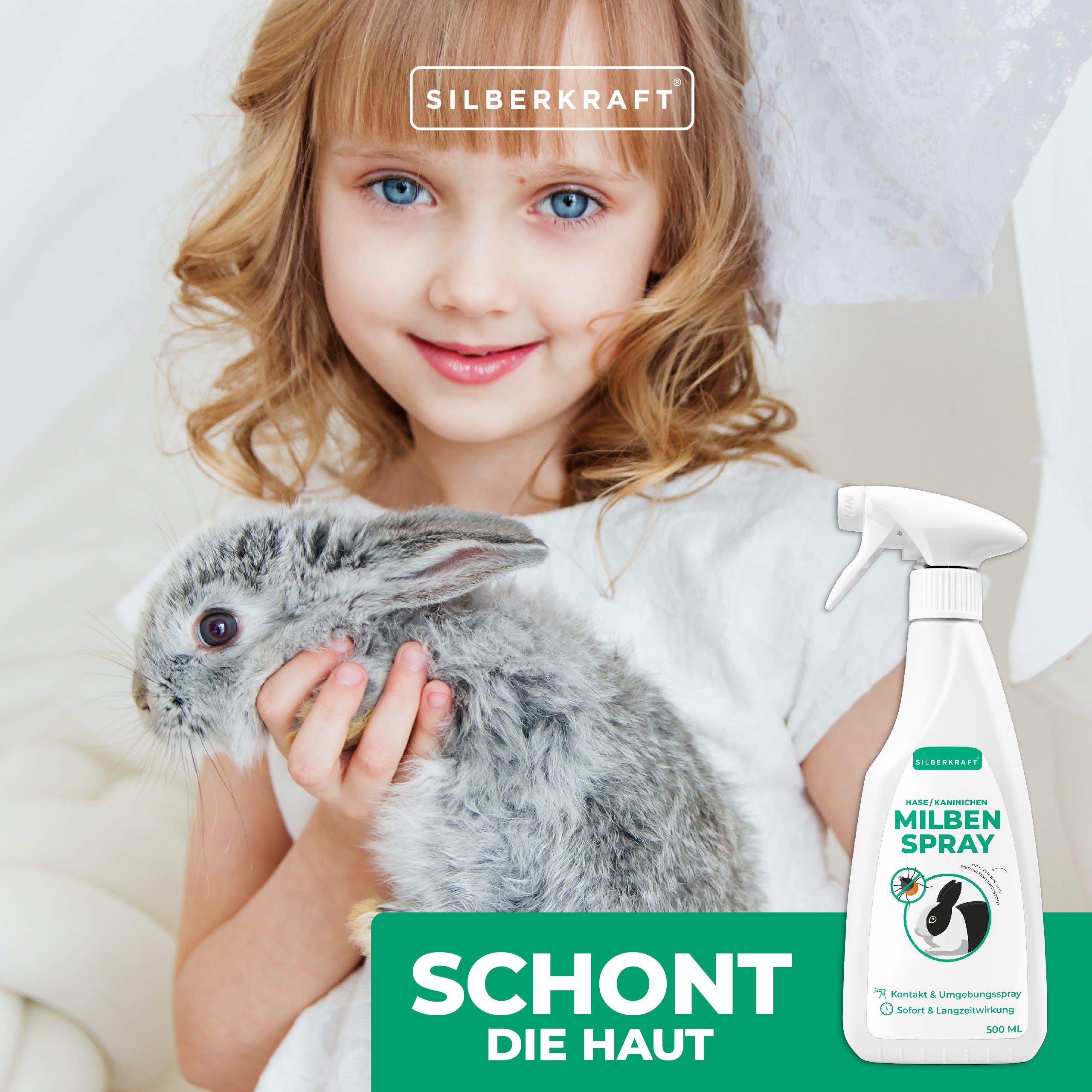 SILBERKRAFT Milbenspray Hase Kaninchen 4x500 Ml Shop Apotheke