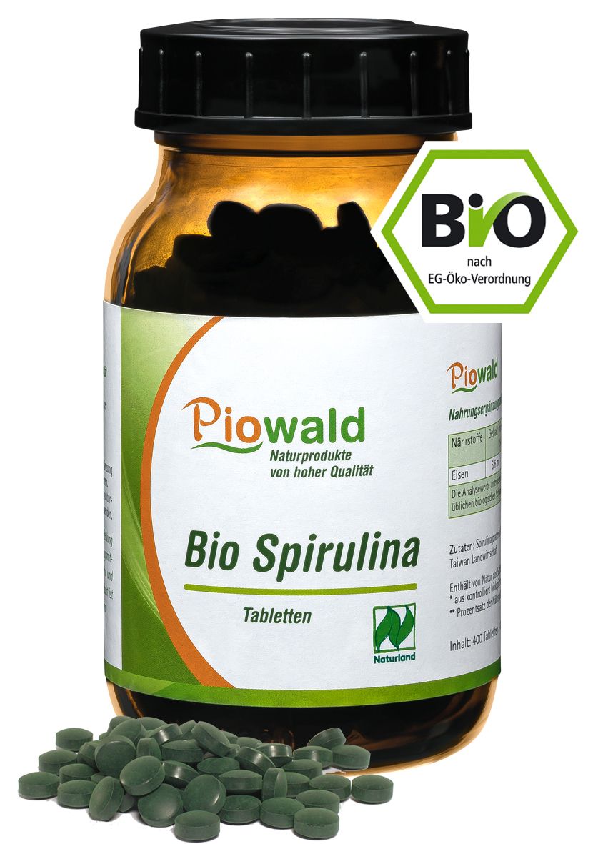 Piowald BIO Spirulina Tabletten Naturland 0 16 Kg Shop Apotheke