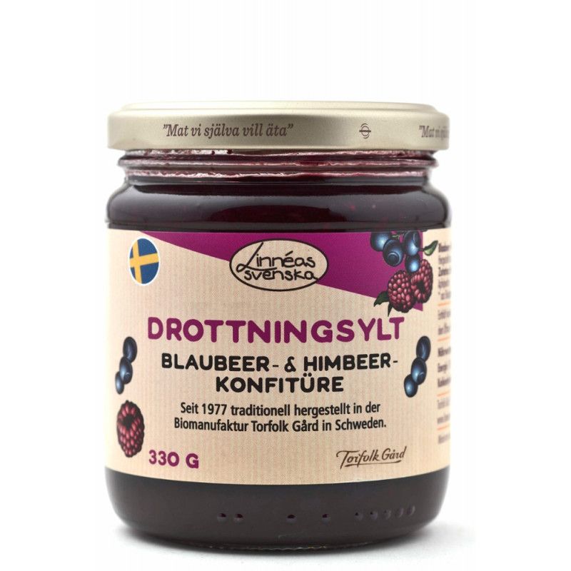 Linneas svenska Blaubeer Himbeer Konfitüre 330 g Shop Apotheke