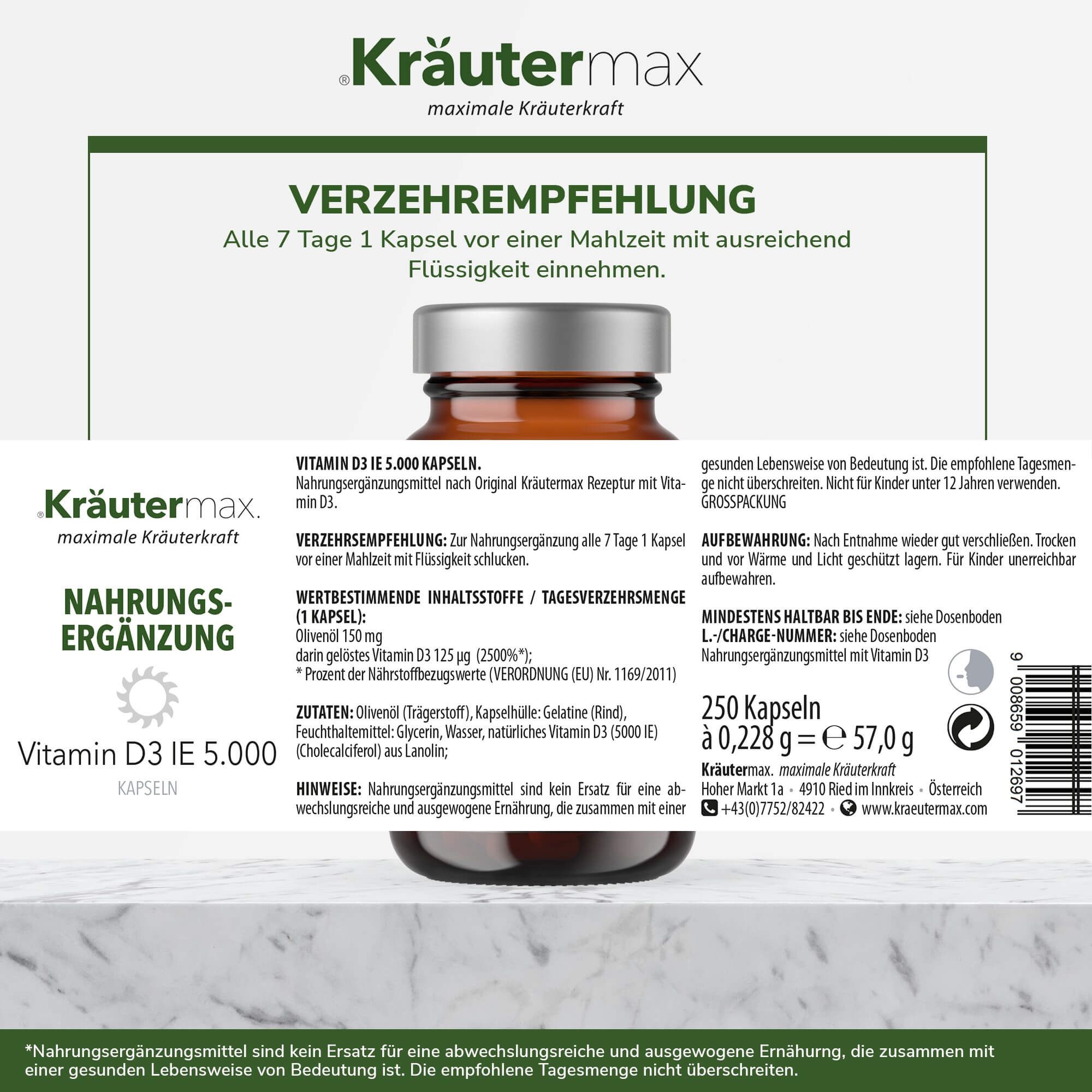 Kr Utermax Vitamin D Kapseln St Shop Apotheke