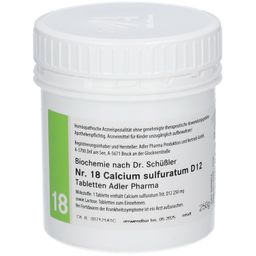 Adler Schüssler Salze Nr. 18 Calcium sulfuratum D12