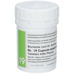 Adler Schüssler Salze Nr. 19 Cuprum arsenicosum D12