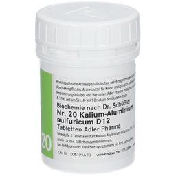 Adler Schüssler Salze Nr. 20 Kalium Aluminium D12