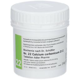 Adler Schüssler Salze Nr. 22 Calcium carbonicum D12