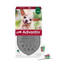 Advantix Spot-On 40 für sehr kleine Hunde bis 4 kg Körpergewicht gegen Zecken, Flöhe und fliegende Insekten, bis zu 4 Wochen Wirksamkeit