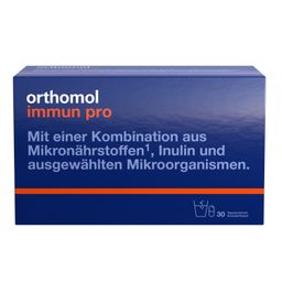 Orthomol Immun pro - für eine intakte Darmflora - Inulin, Mikronährstoffe und ausgewählte Mikroorganismen - Granulat/Kapseln