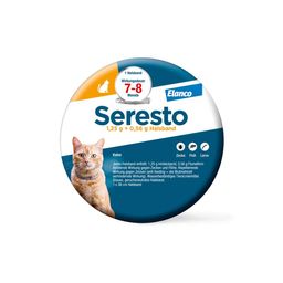 Seresto Halsband für Katzen gegen Zecken und Flöhe, wirkt abtötend und repellierend bis zu 8 Monate