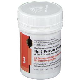 Adler Schüssler Salze Nr. 3 Ferrum phosphoricum D12 Kautabletten