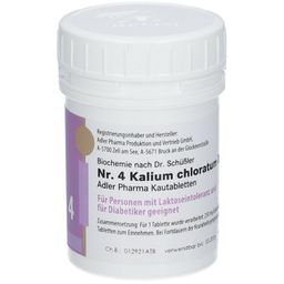 Adler Schüssler Salze Nr. 4 Kalium chloratum D6 Kautabletten
