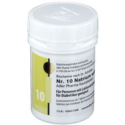 Adler Schüssler Salze Nr. 10 Natrium sulfuricum D6 Kautabletten