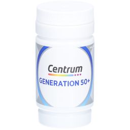 Centrum Generation Multivitamin 50+ – Hochwertiges Nahrungsergänzungsmittel mit Mikronährstoffen – Für Erwachsene ab 50 Jahren – Vitamine, Mineralstoffe, Spurenelemente