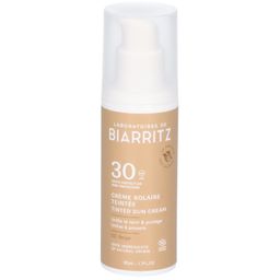 Laboratoires de BIARRITZ ALGAMARIS Bio-zertifizierte getönte Sonnencreme SPF30 für das Gesicht hell