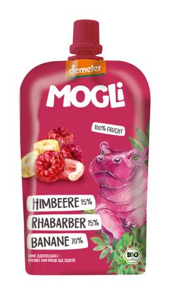 MOGLi Bio Bio Himbeere Rhabarber Quetschie