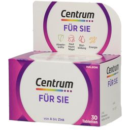 Centrum Für Sie Multivitamin – Hochwertiges Nahrungsergänzungsmittel mit Mikronährstoffen – Speziell für Frauen – Vitamine, Mineralstoffe, Spurenelemente