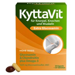 KyttaVit Extra Glucosamin für Knorpel, Knochen und Muskeln mit Glucosamin, Chondroitin, Omega-3
