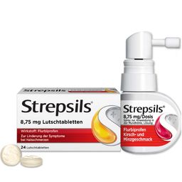 Strepsils Halsschmerz-Set– Halstabletten und Halsspray gegen Halsschmerzen