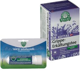 DR. KOTTAS Grippe- und Erkältungstee und WICK Inhalierstift