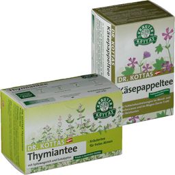 Dr. Kottas Thymiantee 20 Filterbeutel + Dr. KOTTAS Käsepappeltee 20 Filterbeutel