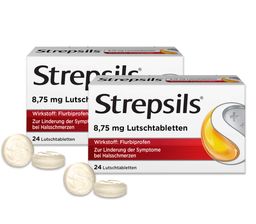 Strepsils® Lutschtabletten - Bei starken Halsschmerzen und Schluckbeschwerden