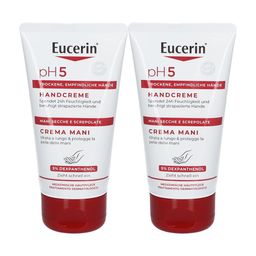 Eucerin pH5 Handcreme – pflegt empfindliche, trockene und strapazierte Haut & stärkt die natürliche Schutzfunktion
