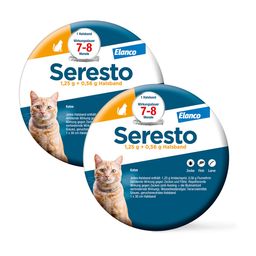 Seresto Halsband für Katzen gegen Zecken und Flöhe, wirkt abtötend und repellierend bis zu 8 Monate