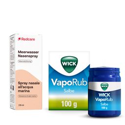 WICK VapoRub + Redcare Meerwasser-Nasenspray