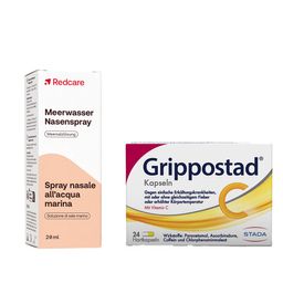 Grippostad® C + Redcare Meerwasser-Nasenspray