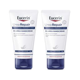 Eucerin® UreaRepair 5% Urea Handcreme schützt und pflegt sehr trockene und strapazierte Hände intensiv