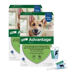 Advantage Spot-On 400 gegen Flöhe für große Hunde von 25 bis 40 kg Körpergewicht