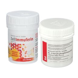 Adler Schüssler Salze Nr. 3 Ferrum phosphoricum D12 + Adler Schüßler ZellImmuferin
