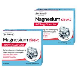 Dr. Böhm® Magnesium direkt 400 mg Granulat – zur Vorbeugung & Therapie eines Magnesiummangels