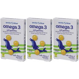 Arctic Blue Omega 3 Gummies Tropic mit Vitamin D & Jod