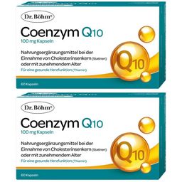 Dr. Böhm® Coenzym Q 10 - die ideale Ergänzung zu Cholesterinsenkern und für die Herzgesundheit
